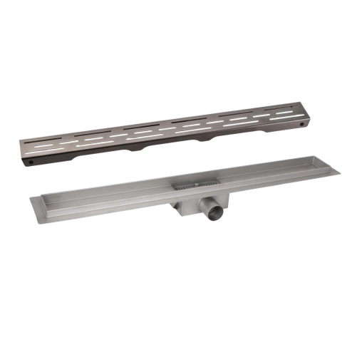 Комплект Qtap Taurus FD800 (BLA) Лінійний трап із нержавіючої сталі з сухим затвором 800 мм