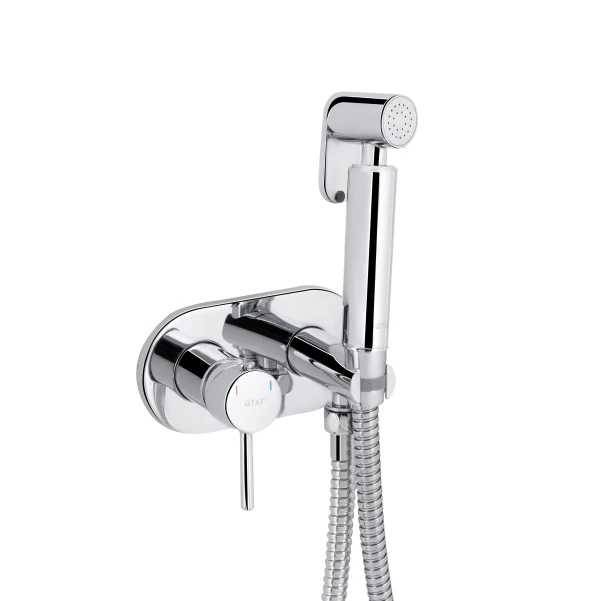 Набор для гигиенического душа Qtap Inspai-Varius округлый QTINSVARCRMV00440501 Chrome - 2 фото