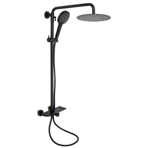 Душова система універсальна Qtap Sloup термостатична на два споживача QTSL57103ONC Chrome