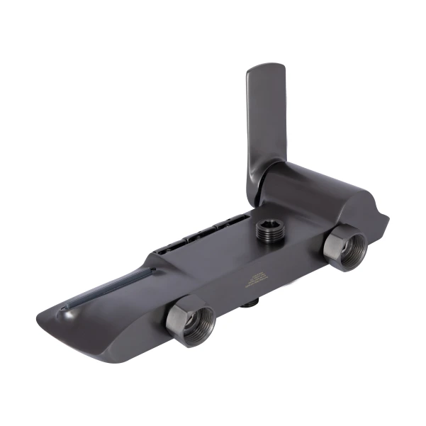 Душова система універсальна Qtap Slavonice на три споживача (з виливом) QTSLA111GMB45910 Gunmetal Black PVD - 9 фото