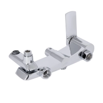 Душова система універсальна Qtap Slavonice на три споживача (з виливом) QTSLA111GMB45905 Gunmetal Black PVD - 10 фото