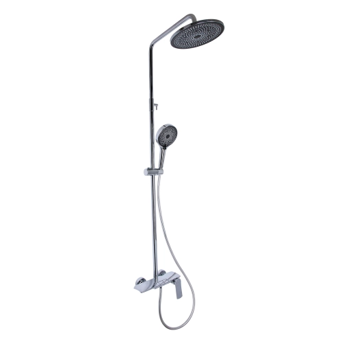 Душова система універсальна Qtap Slavonice на три споживача (з виливом) QTSLA111CRM45909 Chrome