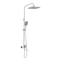 Душова система універсальна Qtap Presto на три споживача (з виливом) QTPRE111CRW45580 Chrome/White