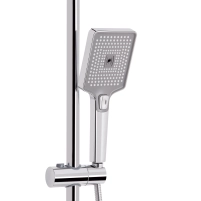 Душова система універсальна Qtap Presto на три споживача (з виливом) QTPRE111CRW45580 Chrome/White - 4 фото