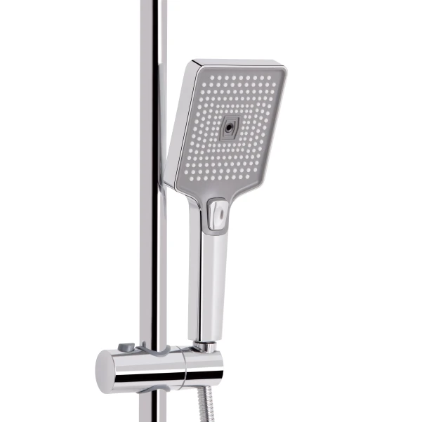 Душова система універсальна Qtap Presto на три споживача (з виливом) QTPRE111CRW45580 Chrome/White - 4 фото