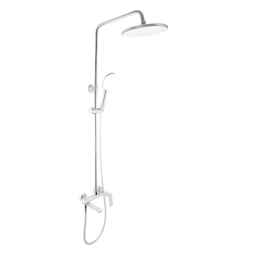 Душова система універсальна Qtap Gemini на три споживача (з виливом) QTGEM111BLM45686 Black Matt