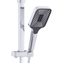 Душова система універсальна Qtap Swan Cascada на три споживача (з виливом) QTSWA111CRW45570 Chrome/White - 4 фото
