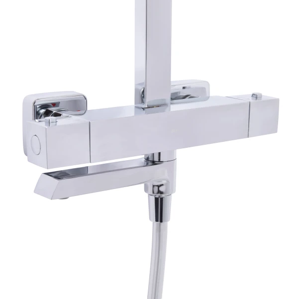 Душова система універсальна Qtap Swan Cascada на три споживача (з виливом) QTSWA111CRW45570 Chrome/White - 3 фото