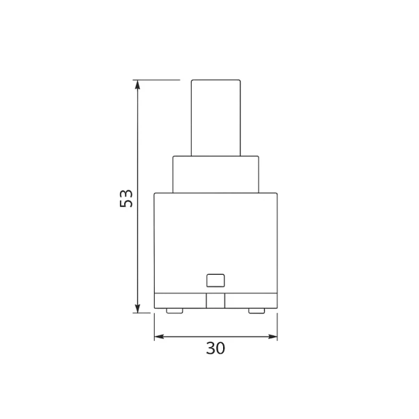 Картридж для смесителя Qtap Spojeni 30 мм QTSPO3048154 - 1 фото