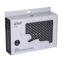 Лейка для верхнего душа Qtap Hlavova 300x200 мм прямоугольная QTHLA107BLM45783 Black Matt - 4 фото