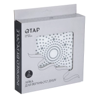Лійка для верхнього душу Qtap Hlavova D 250 мм округла QTHLA107BLM45949 Black Matt - 4 фото