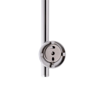 Стойка универсальная Qtap Sprha 700 мм округлая с полочкой QT003 Chrome - 4 фото