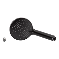 Лейка для ручного душа Qtap Rucni 115 мм округлая QTRUCA116O3PBB Black Matt - 2 фото