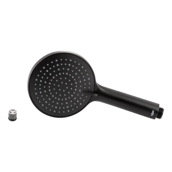 Лейка для ручного душа Qtap Rucni 115 мм округлая QTRUCA116O3PBB Black Matt - 2 фото