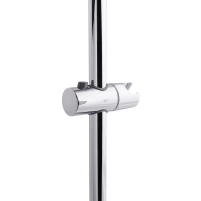 Душова стійка з тримачем універсальна Qtap Lepit 705 мм прямокутна QTLEP82103NB Black Matt - 2 фото