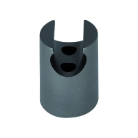 Держатель для ручного душа Qtap Spojeni округлый QT829910842854GRP Graphite - 1 фото