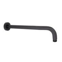 Кронштейн для верхнего душа Qtap Trubice 370 мм округлый QTTRU120BLM45927 Black Matt