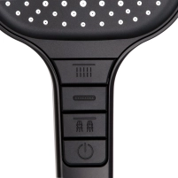Лійка для ручного душу Qtap Rucni 140*110 мм QTRUC125BLM45961 Black Matt - 3 фото