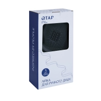 Лейка для ручного душа Qtap Rucni 140*110 мм QTRUC125BLM45961 Black Matt - 3 фото