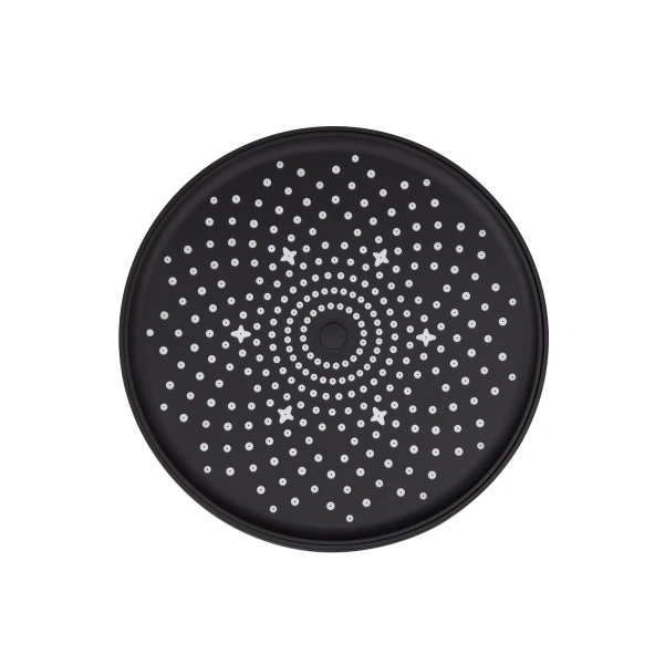 Лейка для верхнего душа Qtap Hlavova D 230 мм округлая QTHLA107BLM45788 Black Matt - 2 фото