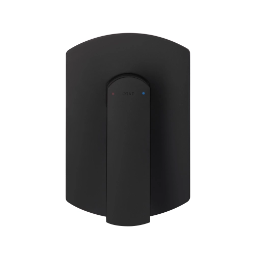 Змішувач для душу Qtap Votice термостатичний прихованого монтажу на два споживача QTVOT6442T105NKB Black Matt