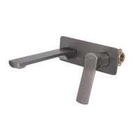 Смеситель для раковины Qtap Slavonice скрытого монтажа QTSLA273GMB45920 Gunmetal Black PVD - 2 фото