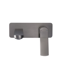 Смеситель для раковины Qtap Slavonice скрытого монтажа QTSLA273GMB45920 Gunmetal Black PVD - 3 фото