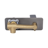 Смеситель для раковины Qtap Slavonice скрытого монтажа QTSLA273GMB45920 Gunmetal Black PVD - 4 фото