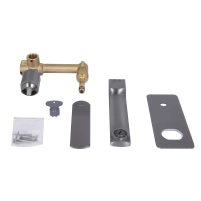 Смеситель для раковины Qtap Slavonice скрытого монтажа QTSLA273GMB45920 Gunmetal Black PVD - 6 фото