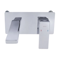 Змішувач для раковини Qtap Gemini прихованого монтажу QTGEM273GMB45695 Gunmetal Black PVD - 2 фото