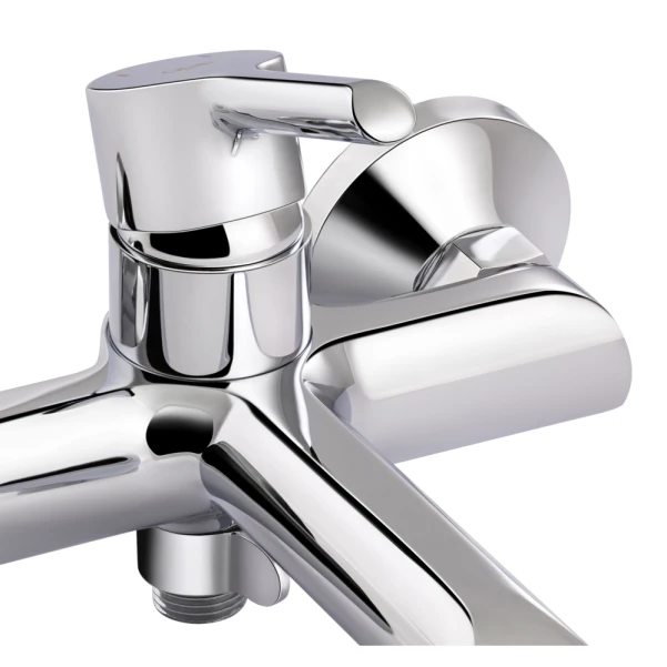 Змішувач для ванни Qtap Grand (з душовим гарнітуром) QTGRAWCR006 Chrome/White - 3 фото