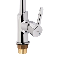 Змішувач для кухні Qtap Grand QTGRAWCR007F Chrome/White - 4 фото