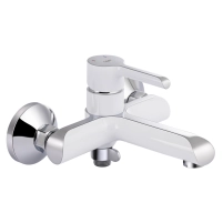 Смеситель для ванны Qtap Grand (c душевым гарнитуром) QTGRAWCR006 Chrome/White - 2 фото