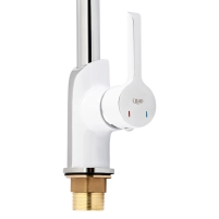 Смеситель для кухни Qtap Grand QTGRAWCR007F Chrome/White - 3 фото