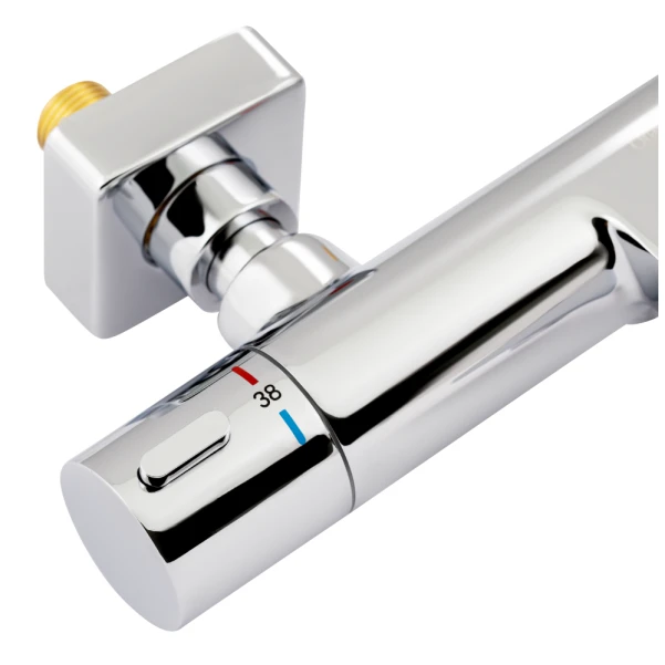 Смеситель для ванны Qtap Votice термостатический QVTC30T105GC Chrome - 2 фото