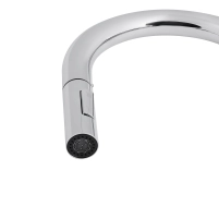 Змішувач для кухні Qtap Lenicka з висувним виливом QTLEN9138103UN Brushed Nickel PVD - 3 фото