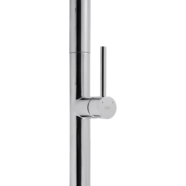 Змішувач для кухні Qtap Lenicka з висувним виливом QTLEN9138103UN Brushed Nickel PVD - 5 фото