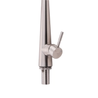 Смеситель для кухни Qtap Evicka с выдвижным изливом QTEVI91103UN Brushed Nickel PVD - 4 фото