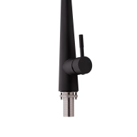 Смеситель для кухни Qtap Evicka с выдвижным изливом QTEVI9135103UB Black Matt - 3 фото