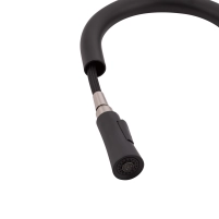 Смеситель для кухни Qtap Evicka с выдвижным изливом QTEVI9135103UB Black Matt - 6 фото