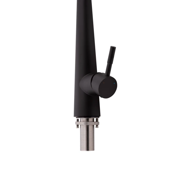 Смеситель для кухни Qtap Evicka с выдвижным изливом QTEVI9135103UB Black Matt - 4 фото