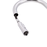 Змішувач для кухні Qtap Grand QTGRABCR007F Chrome/Black - 6 фото