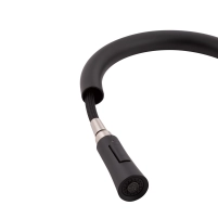 Смеситель для кухни Qtap Baruska с выдвижным изливом QTBAR9137103UB Black Matt - 6 фото