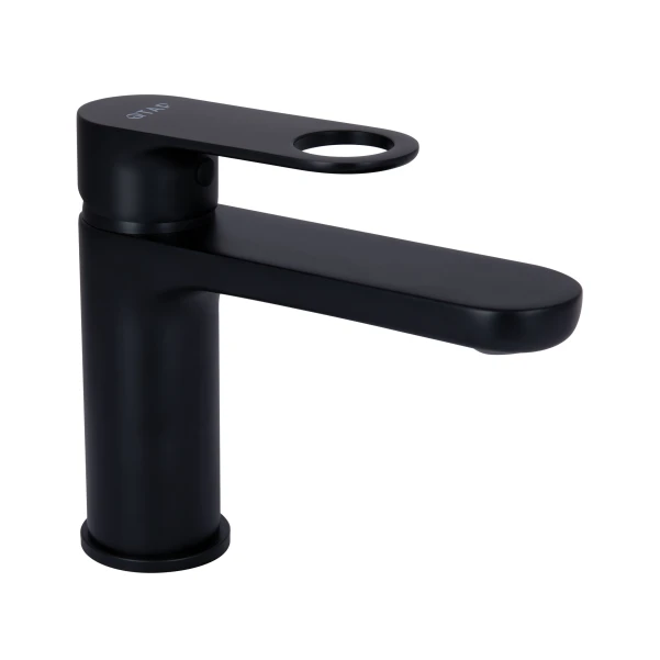Смеситель для раковины Qtap Jay QTJAY270BLM45545 Black Matt