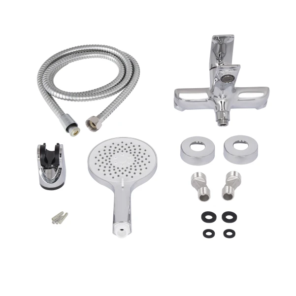 Змішувач для ванни Qtap Vlasta New (з душовим гарнітуром) QTVLA259GMB45643 Gunmetal Black PVD - 4 фото