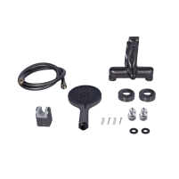 Смеситель для ванны Qtap Vlasta New (c душевым гарнитуром) QTVLA259GMB45643 Gunmetal Black PVD - 6 фото