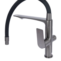 Змішувач для кухні Qtap Zdenek QTZDN9032103FC Brushed Nickel PVD - 3 фото