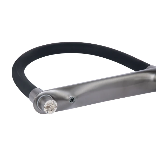 Змішувач для кухні Qtap Zdenek QTZDN9032103FC Brushed Nickel PVD - 5 фото