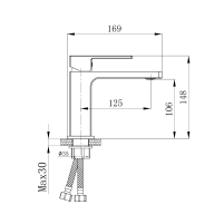 Смеситель для раковины Qtap Gemini QTGEM270CRW45675 Chrome/White - 1 фото