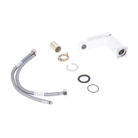 Смеситель для раковины Qtap Gemini QTGEM270CRW45675 Chrome/White - 3 фото